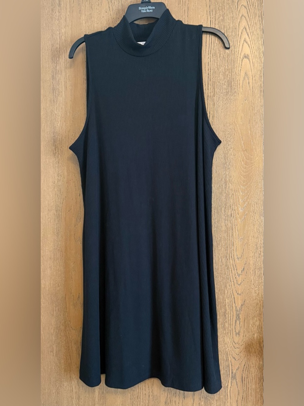 Time and Tru Black Sleeveless Midi Dress